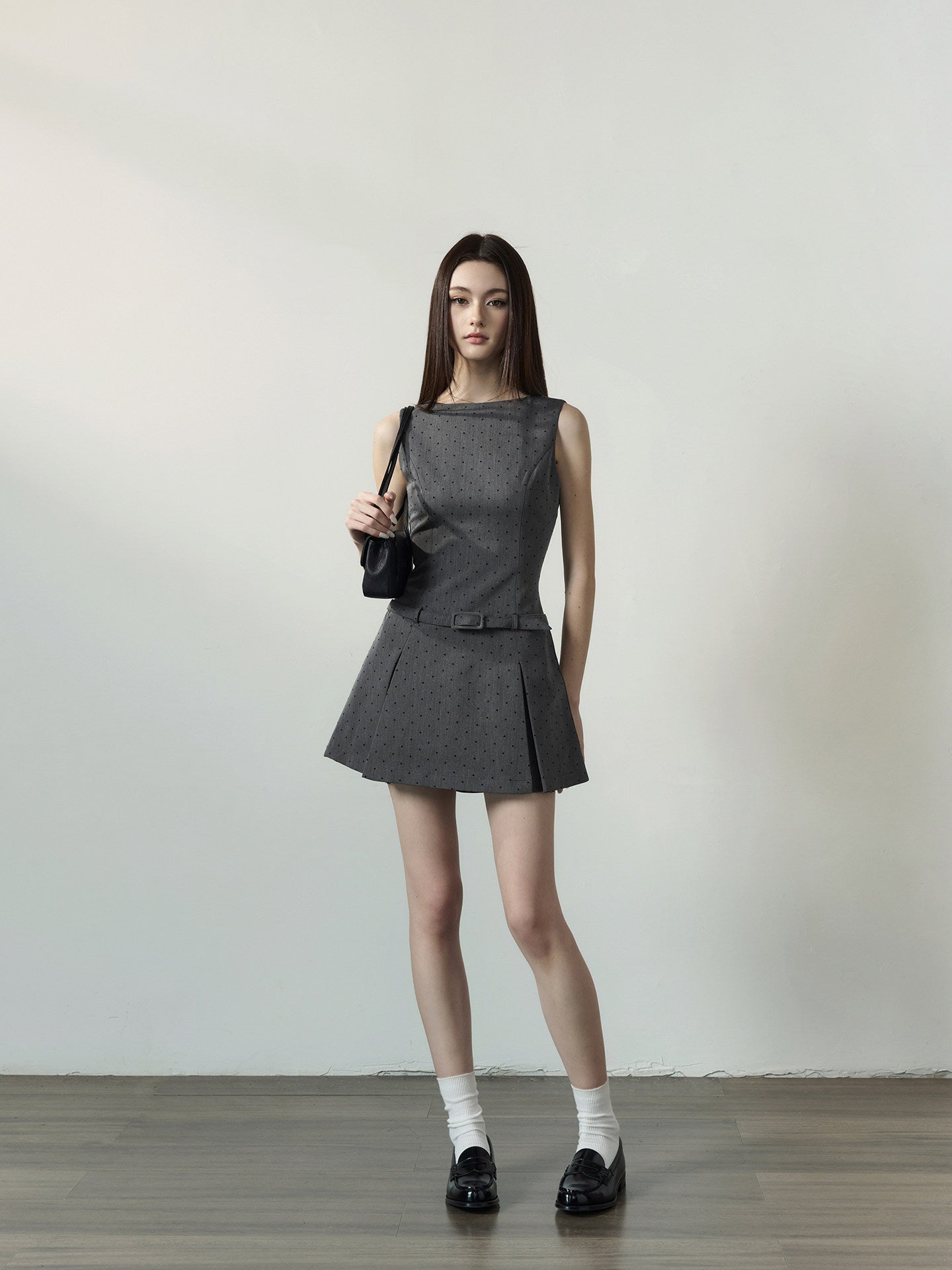 Polka Dot Vest Dress