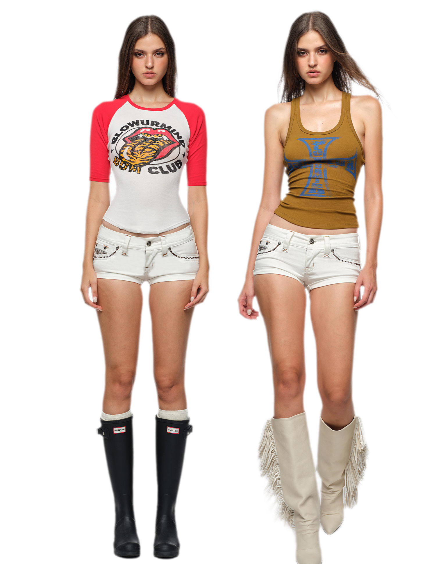 Embroidered Slim Shorts