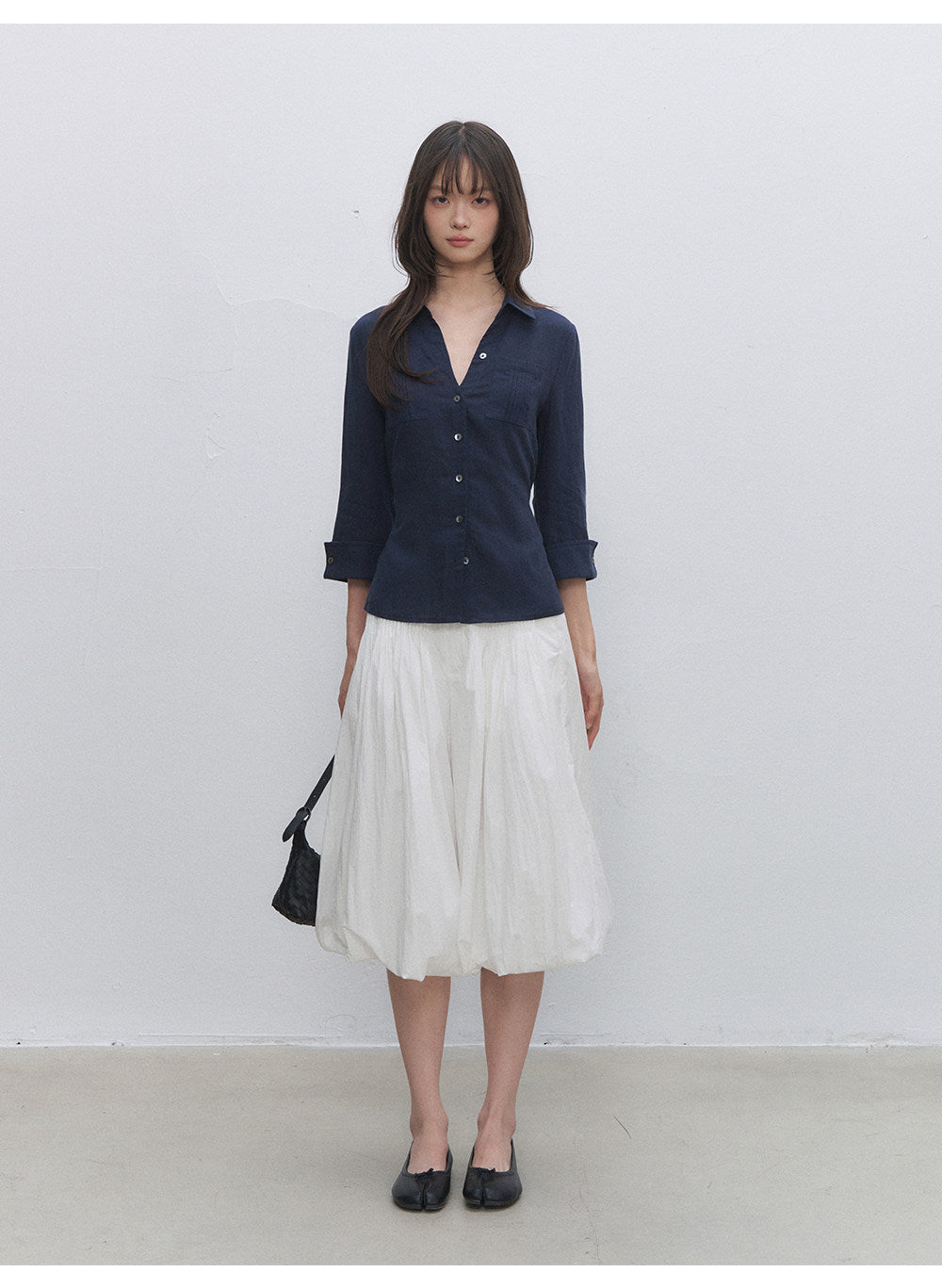 Tencel Linen Cinched Shirt