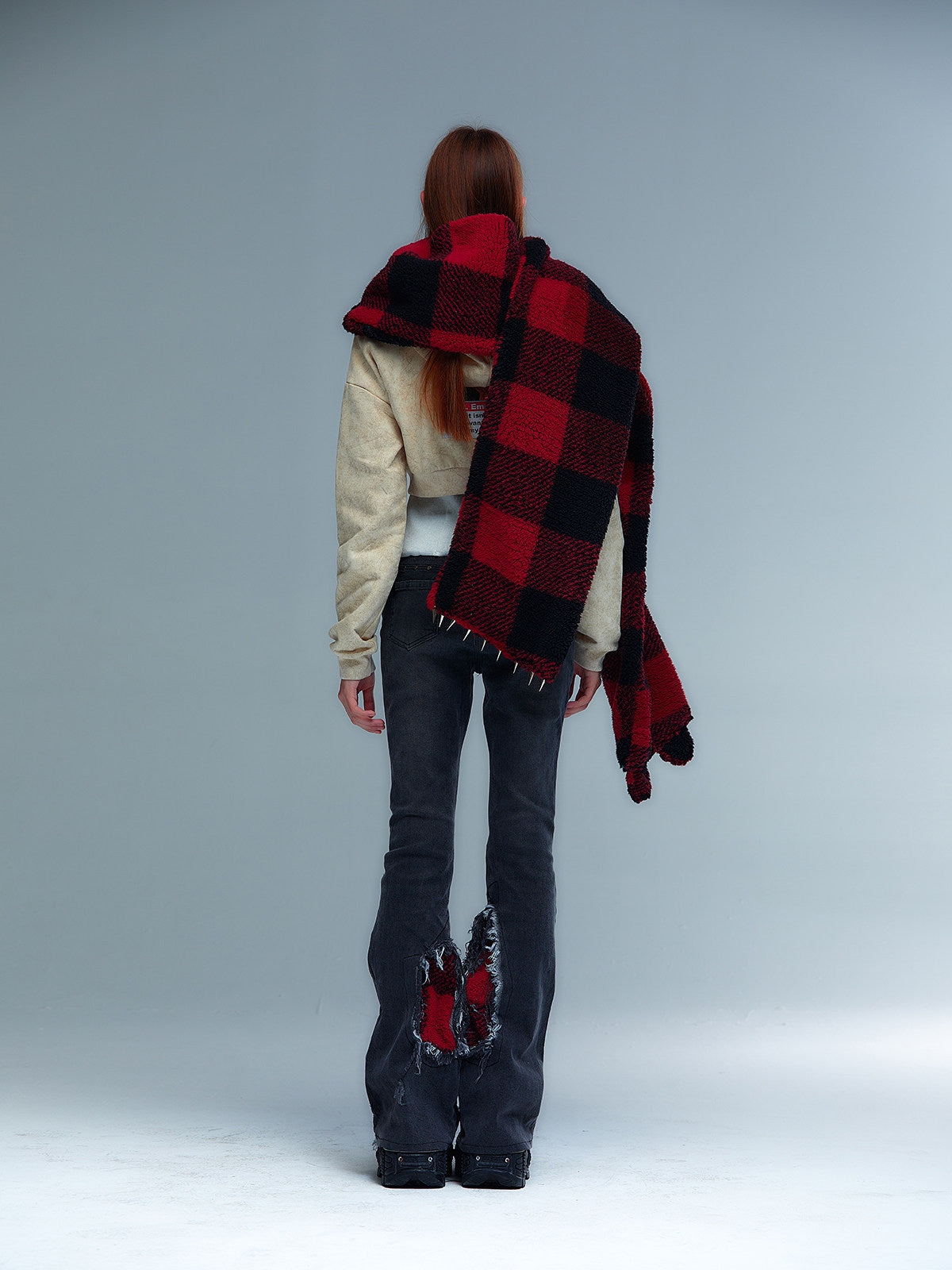 Thickened Punk Plaid Scarf