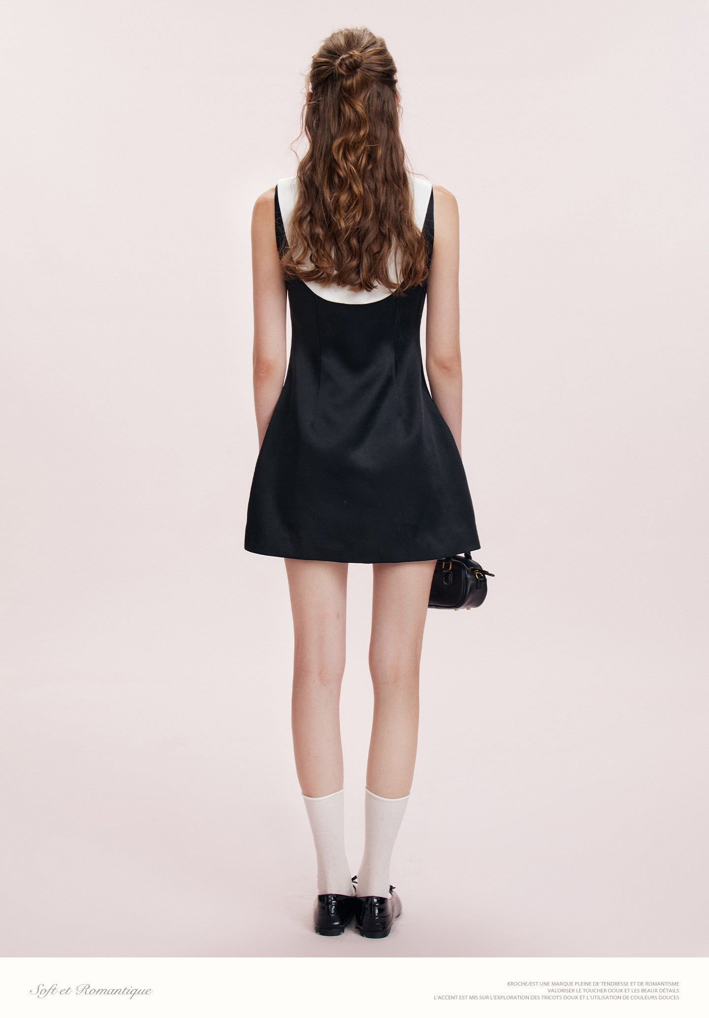 Satin Open-Back Bow Dress
