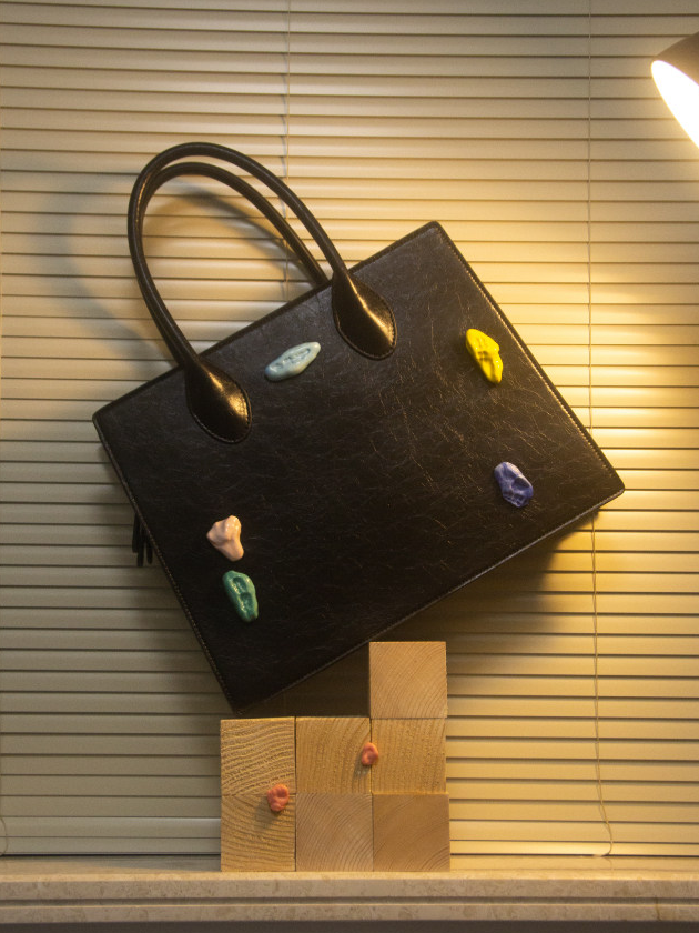 Handmade Ceramic Structured Tote Bag
