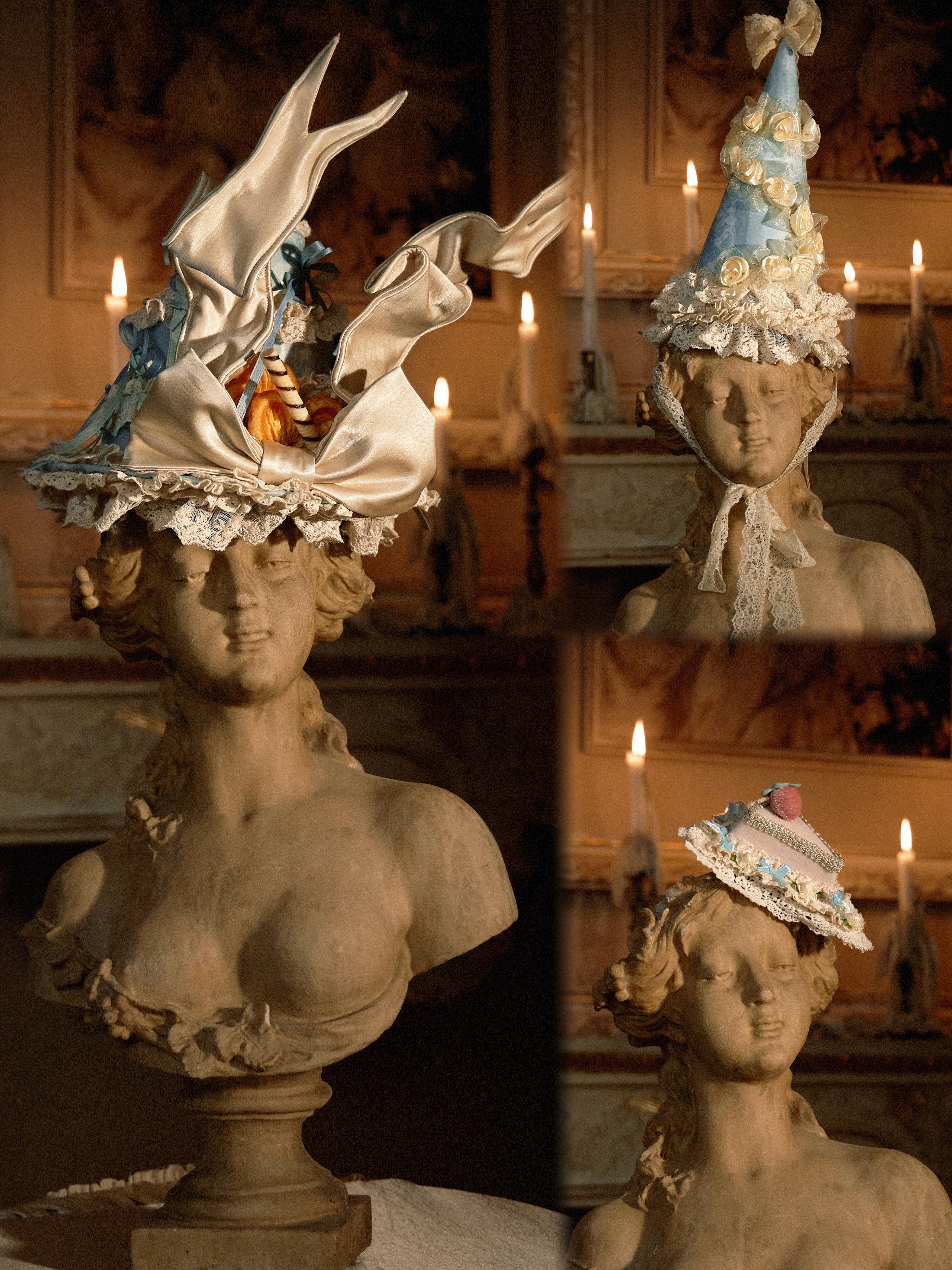 Layered Lace Dessert Hat