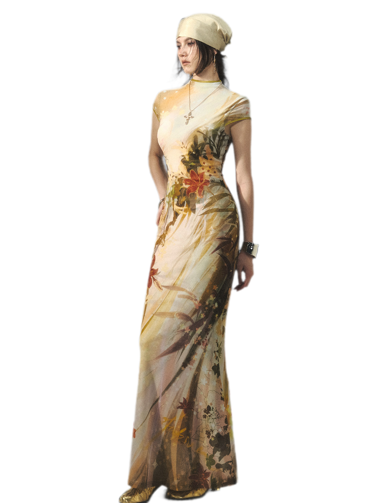 Reversible Fishtail Qipao Dress