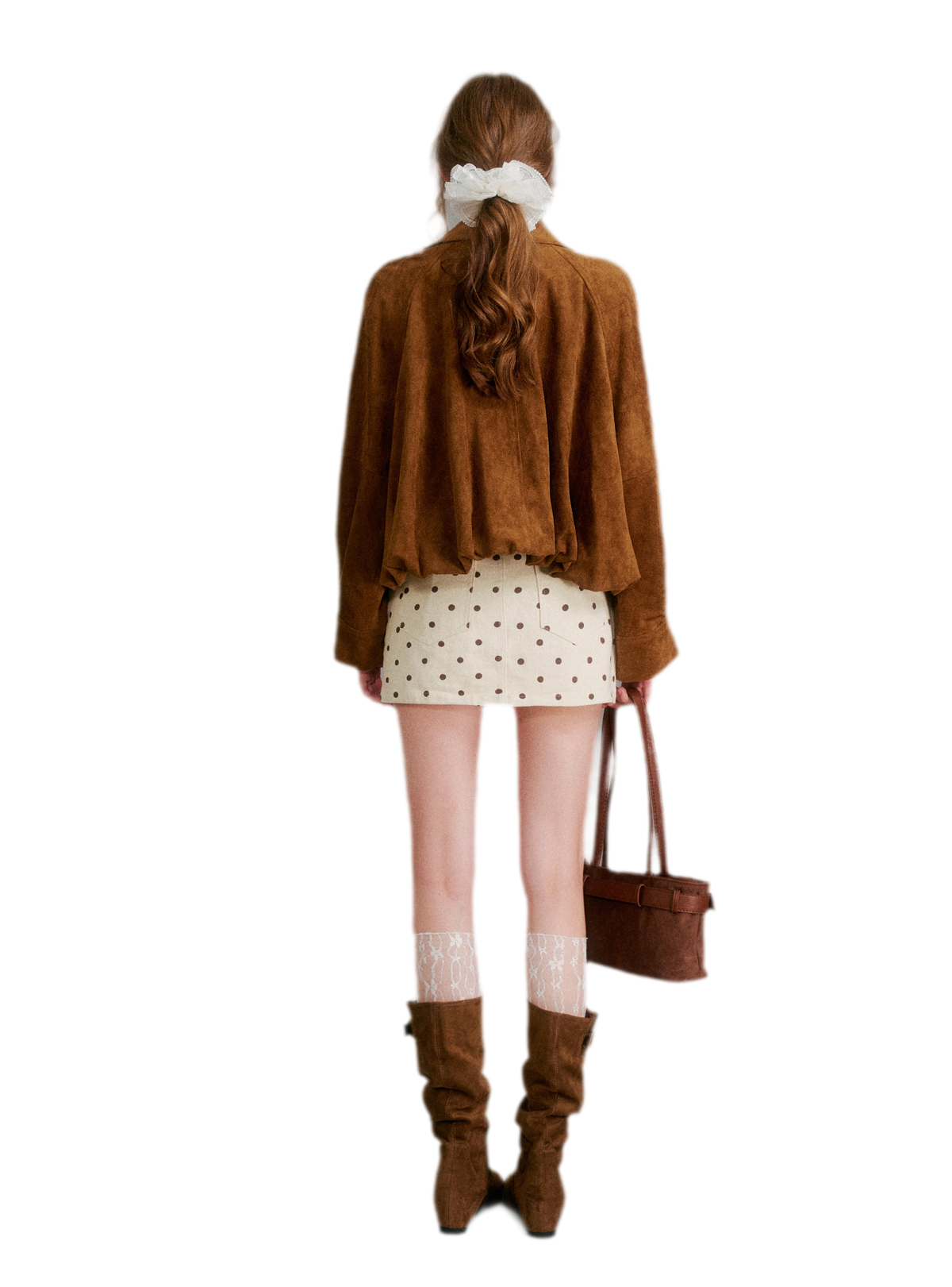 Faux Suede Relaxed Short Jacket