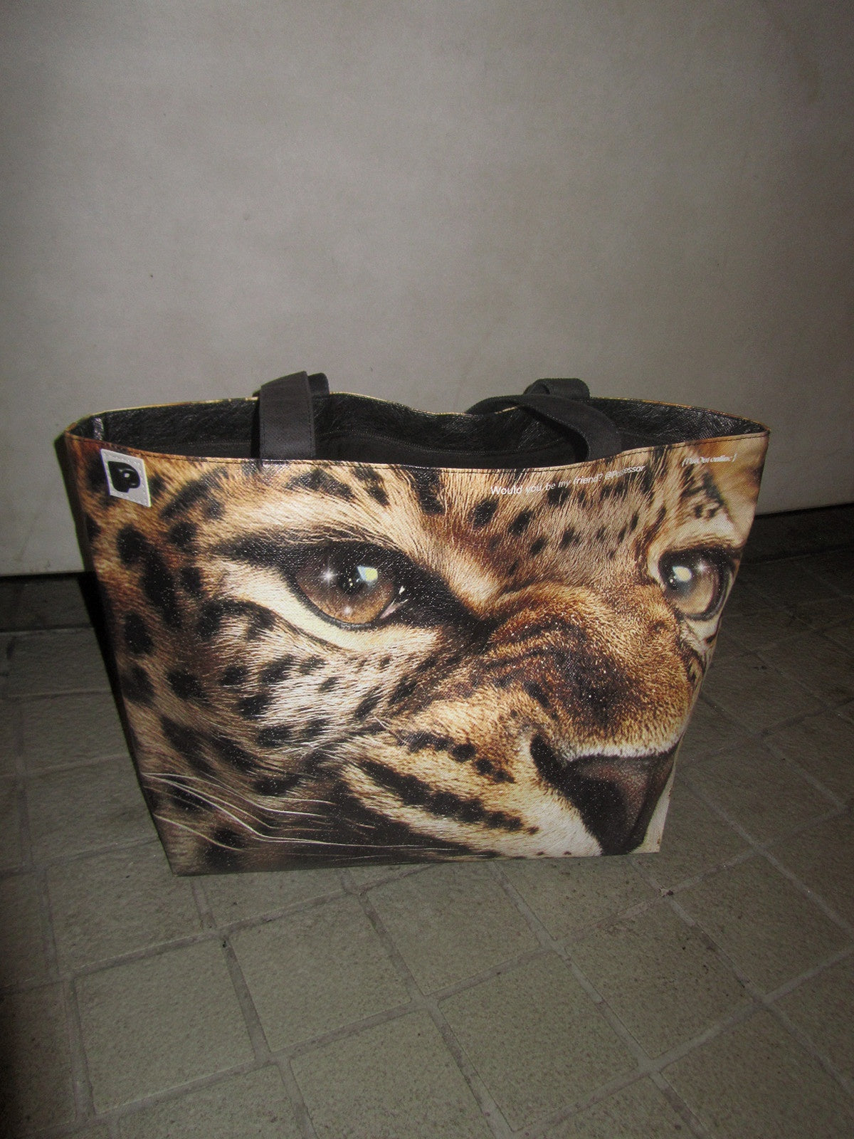 Printed Oversized Leopard Tote Bag