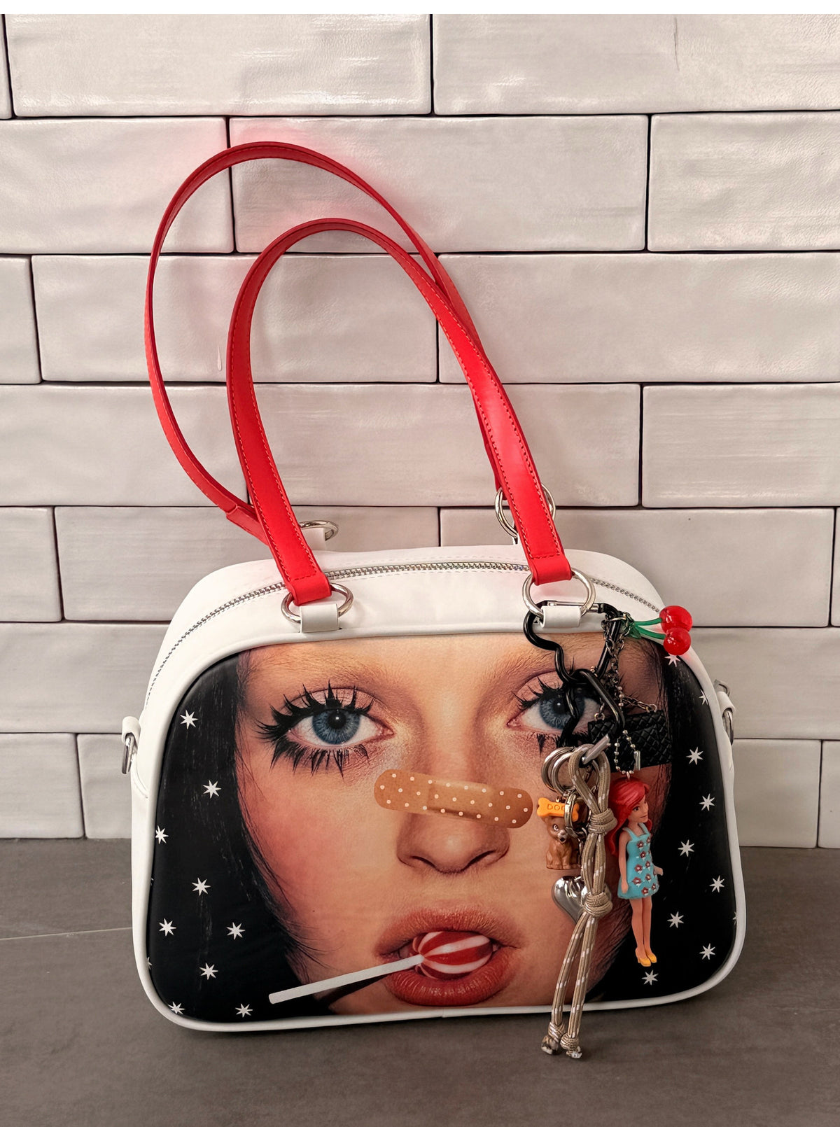 Star Artwork Compact Crossbody Bag