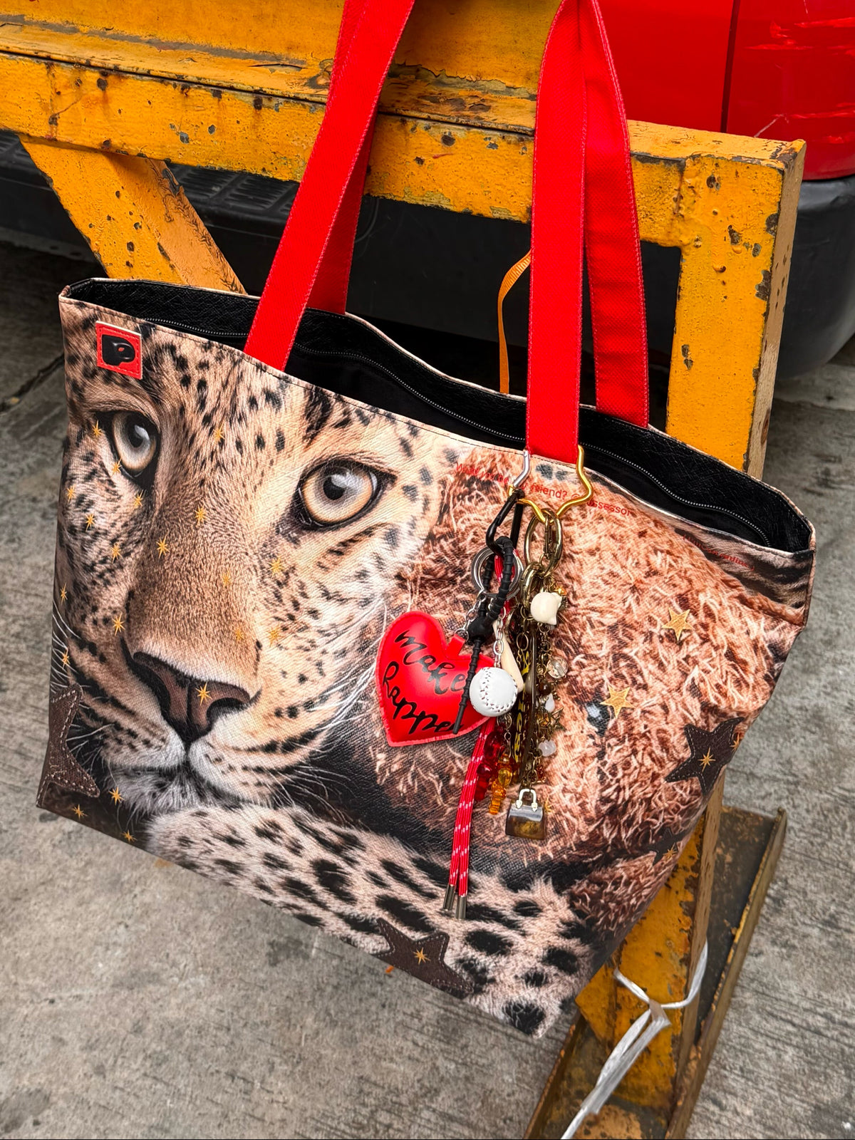 Leopard Print Oversized Tote Bag