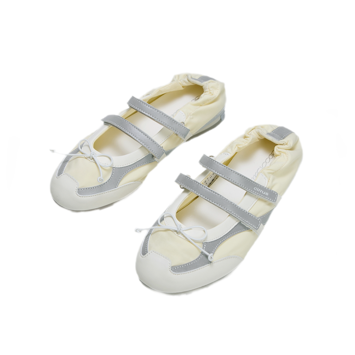 Ruched Ballet Strap Shoes
