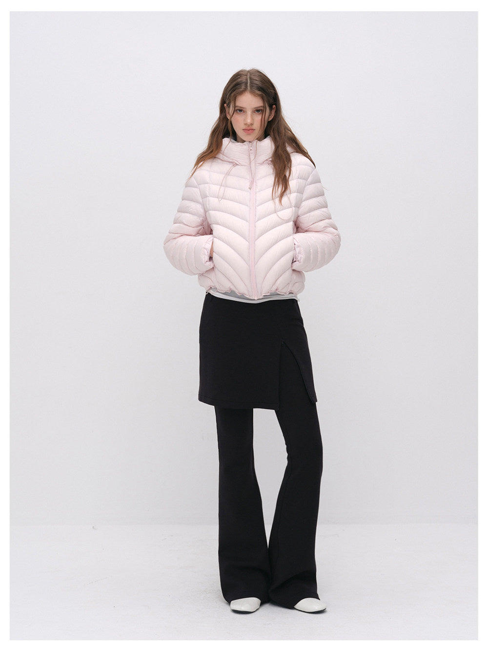 Layered Skirt Flare Pants