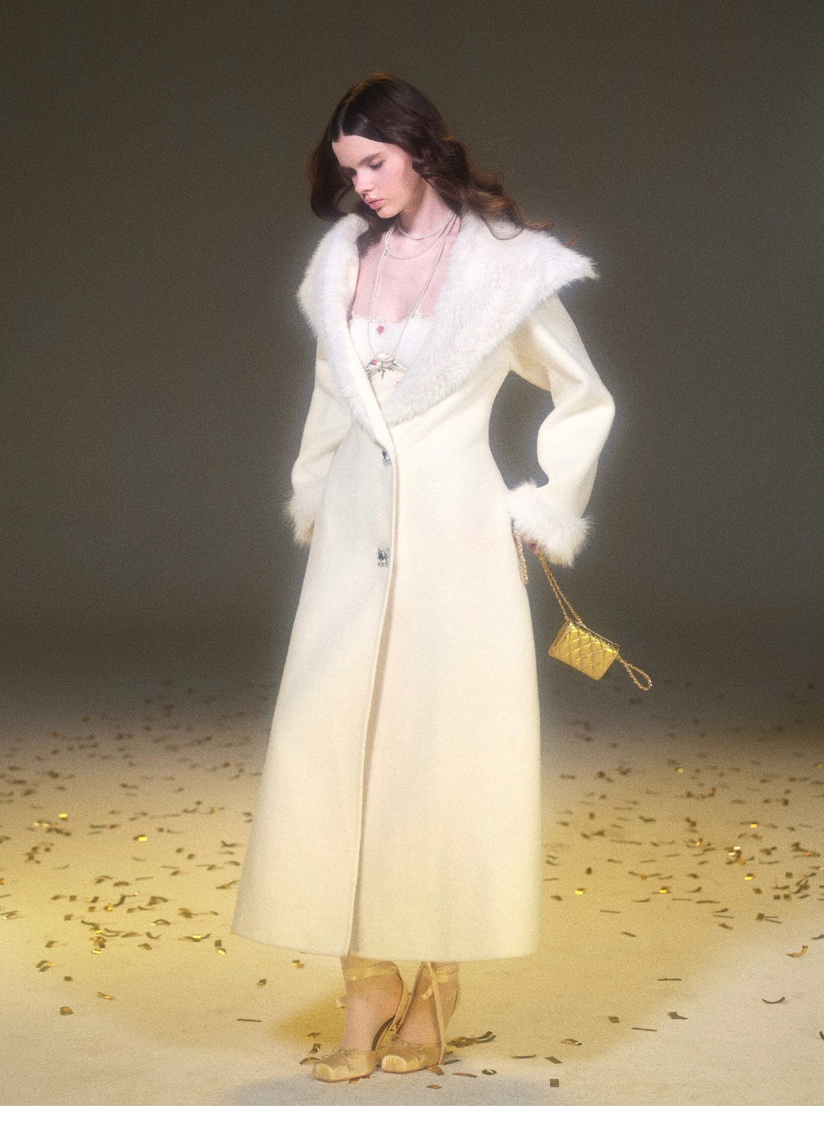 Double-Faced Wool Long Coat