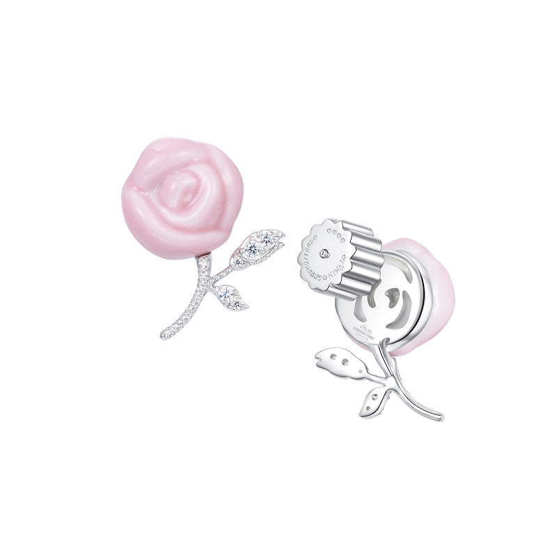 Ceramic Rose Jewelry Set