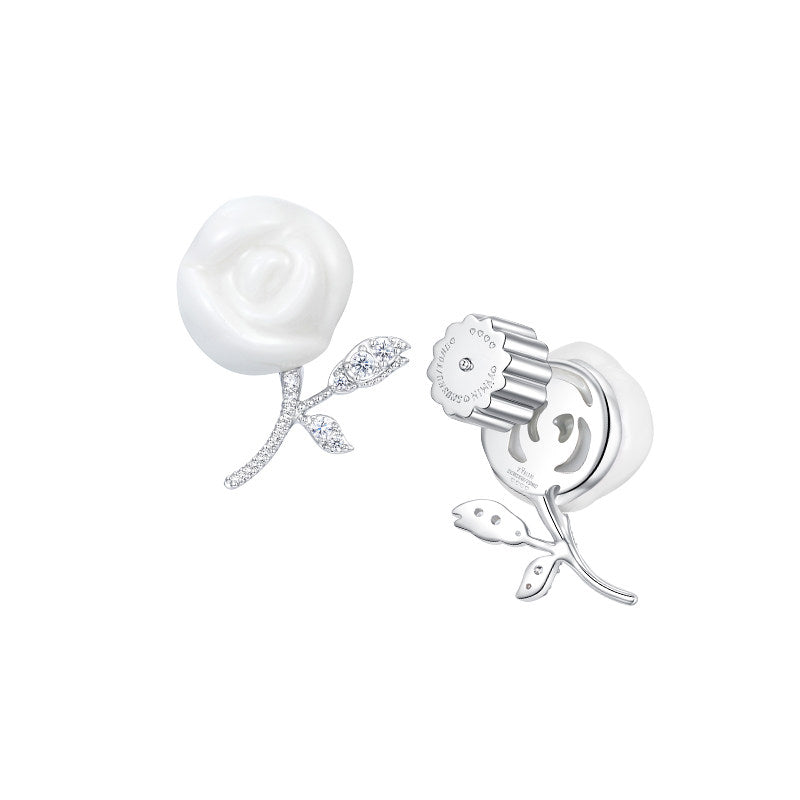 Ceramic Rose Jewelry Set