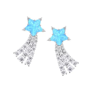 Crystal Star Stud Earrings