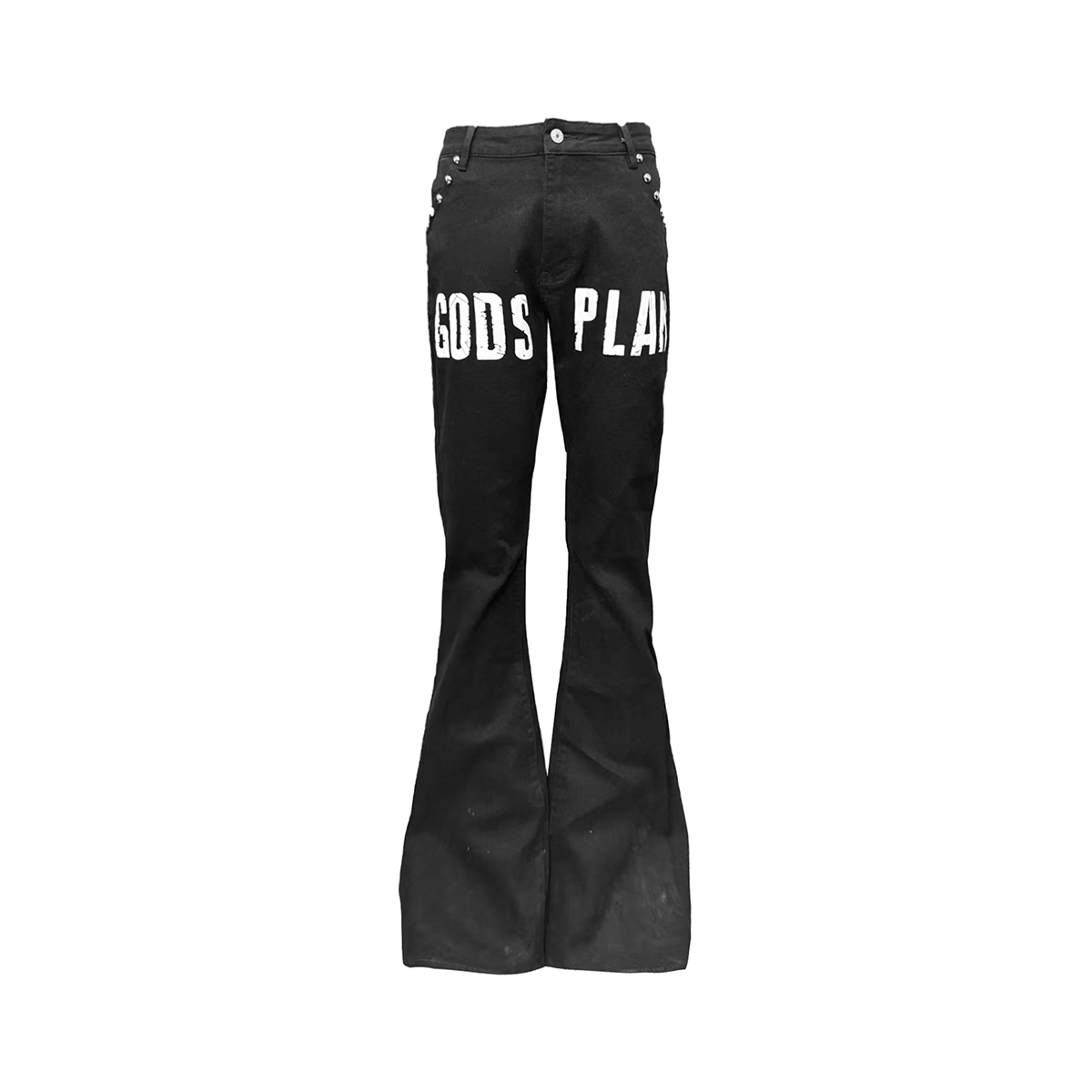 Rivet Flare Graphic Jeans