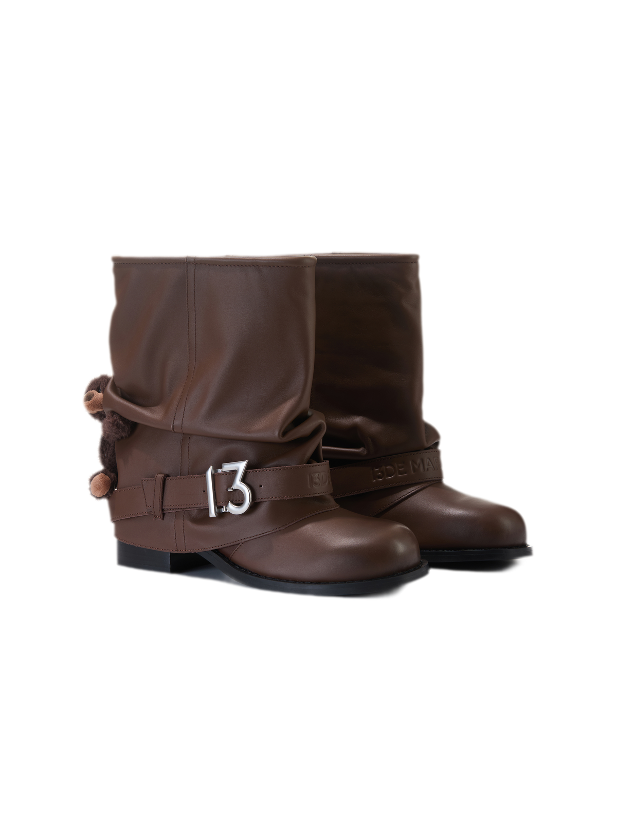 Distressed Slouch Ankle Boots