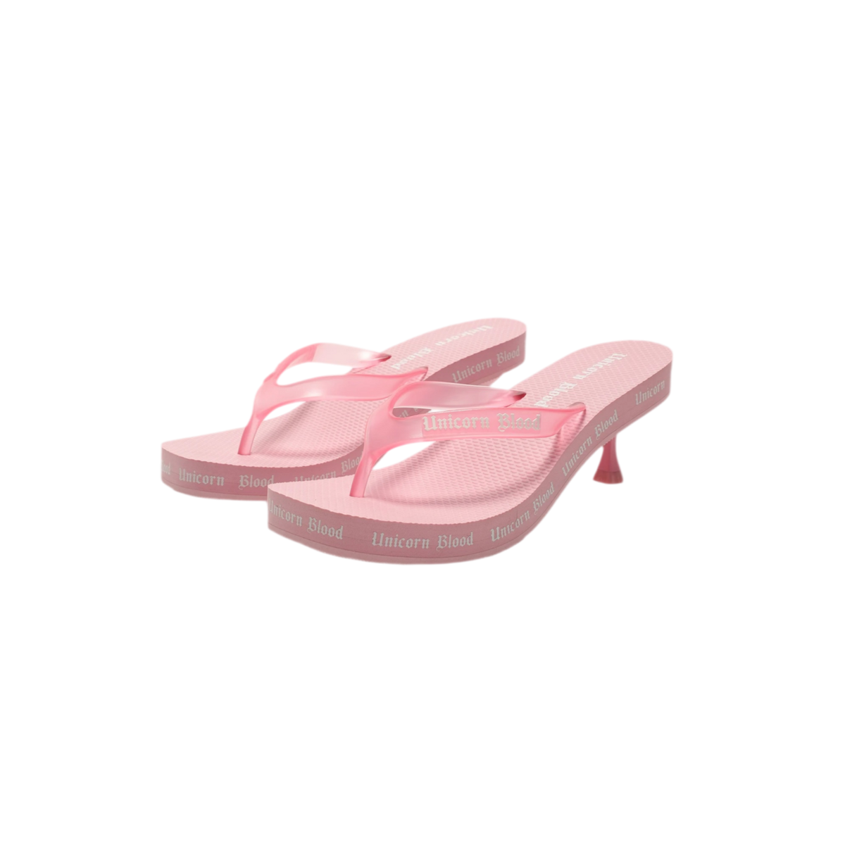커스텀 PVC 키튼 힐 플립플롭