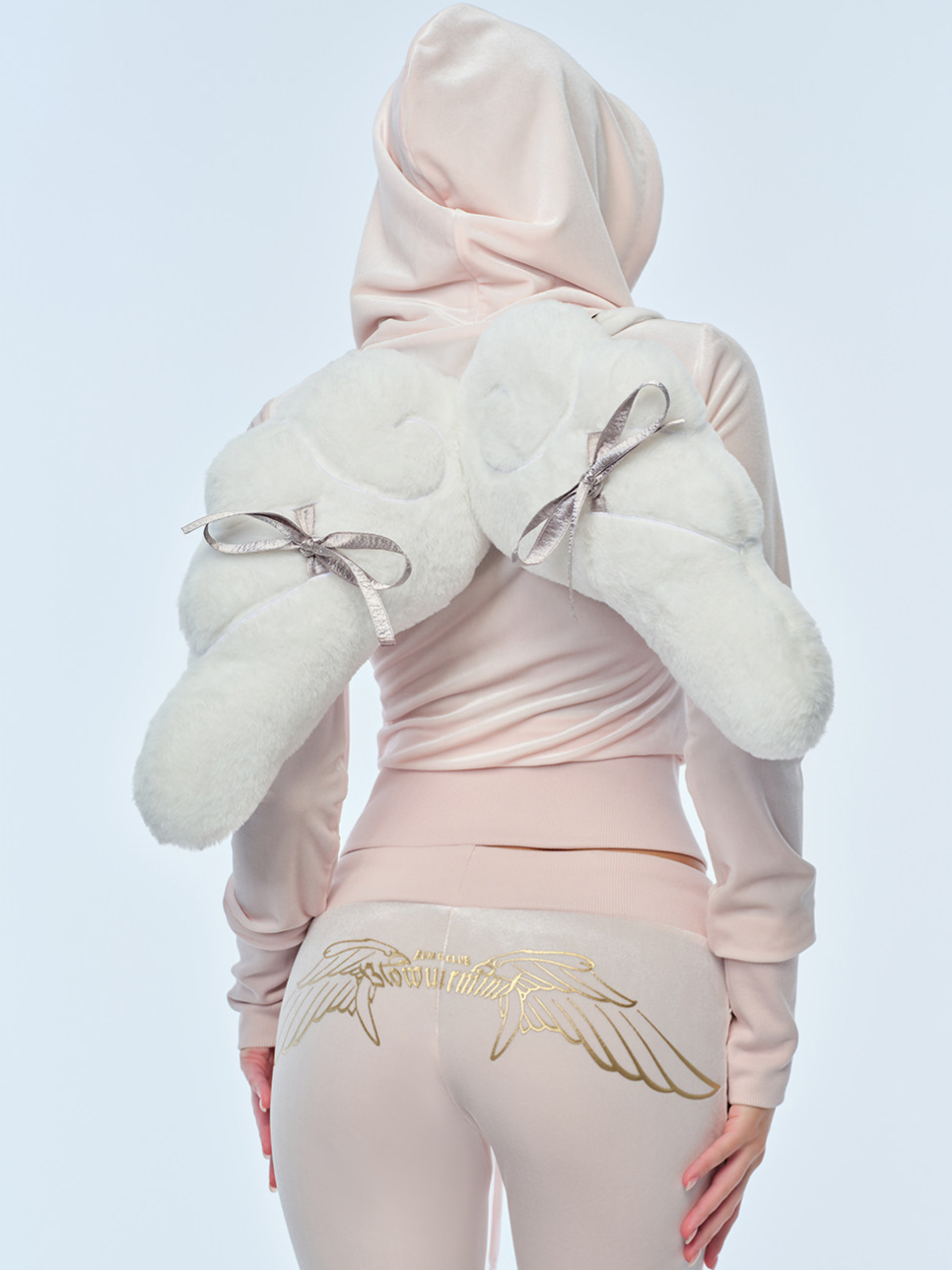 Velvet Wing Embroidered Set