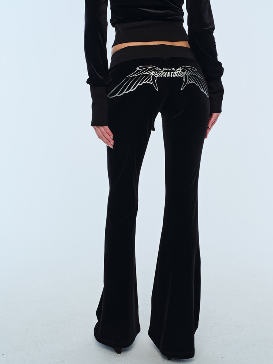 Velvet Wing Embroidered Set