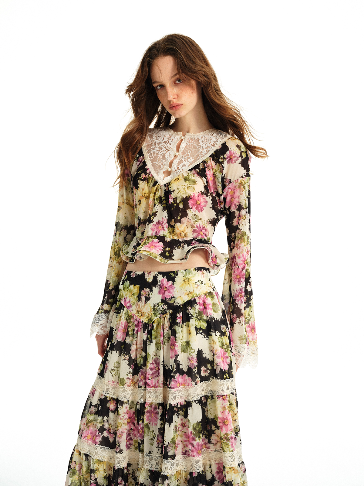 Vintage Floral Lace Set