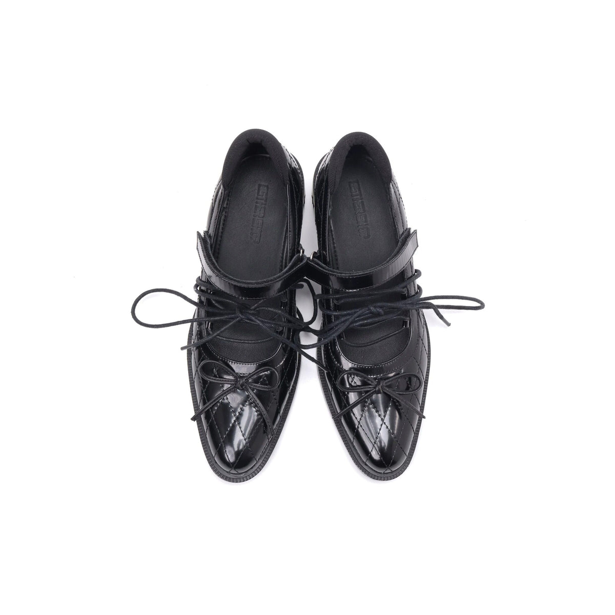 Zapatos Mary Jane acolchados con cordones