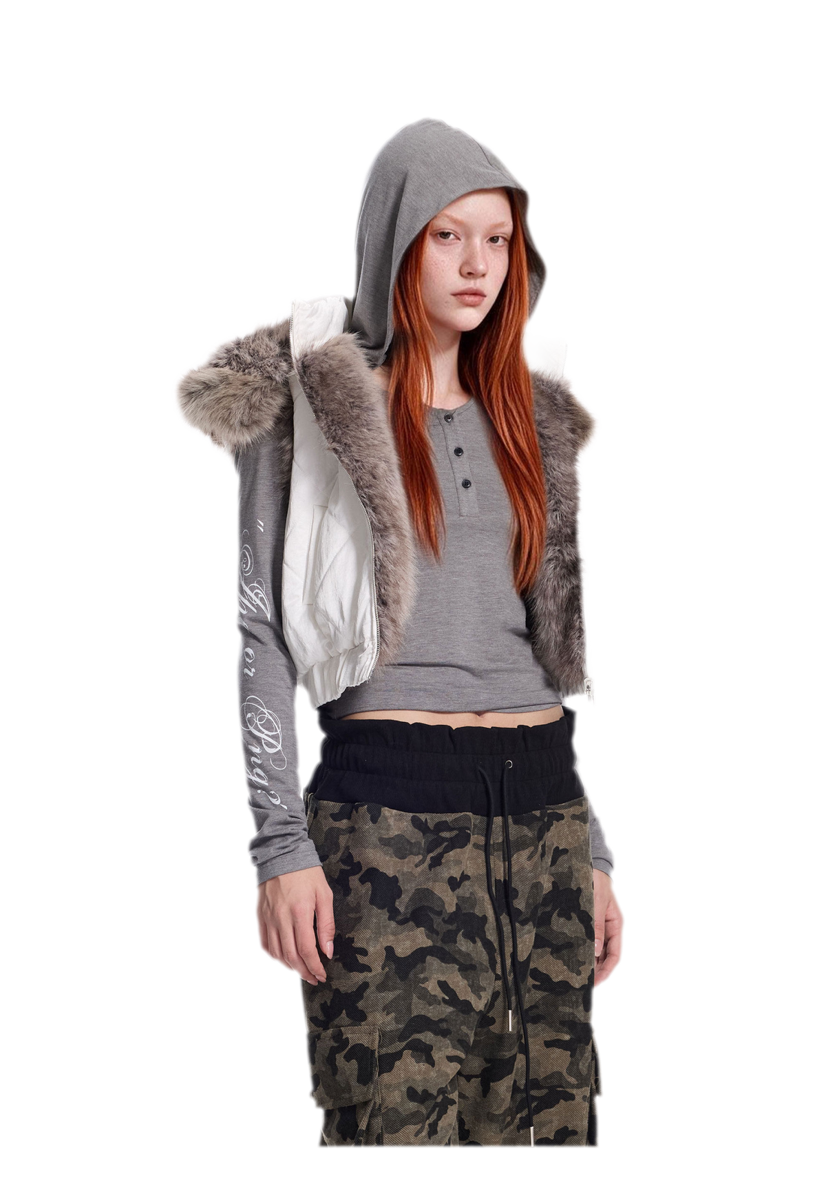 Reversible Quilted Fur Vest
