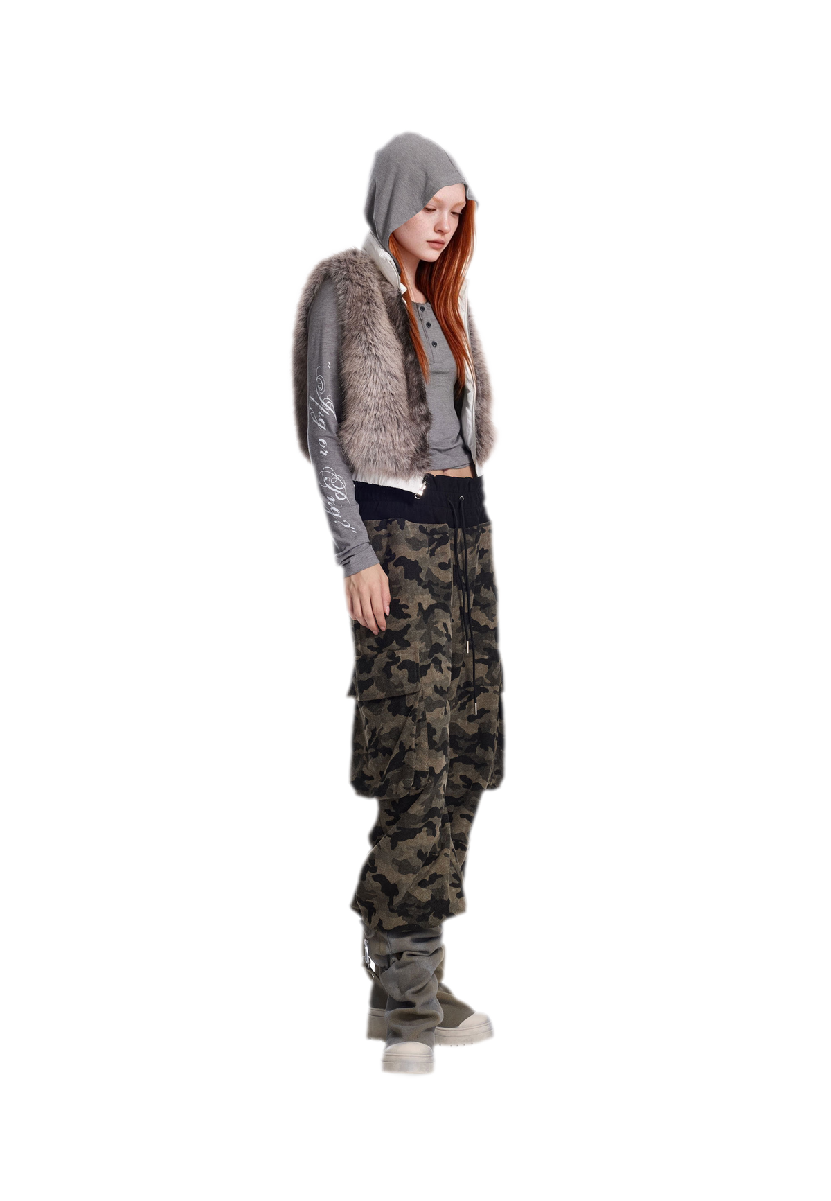 Reversible Quilted Fur Vest