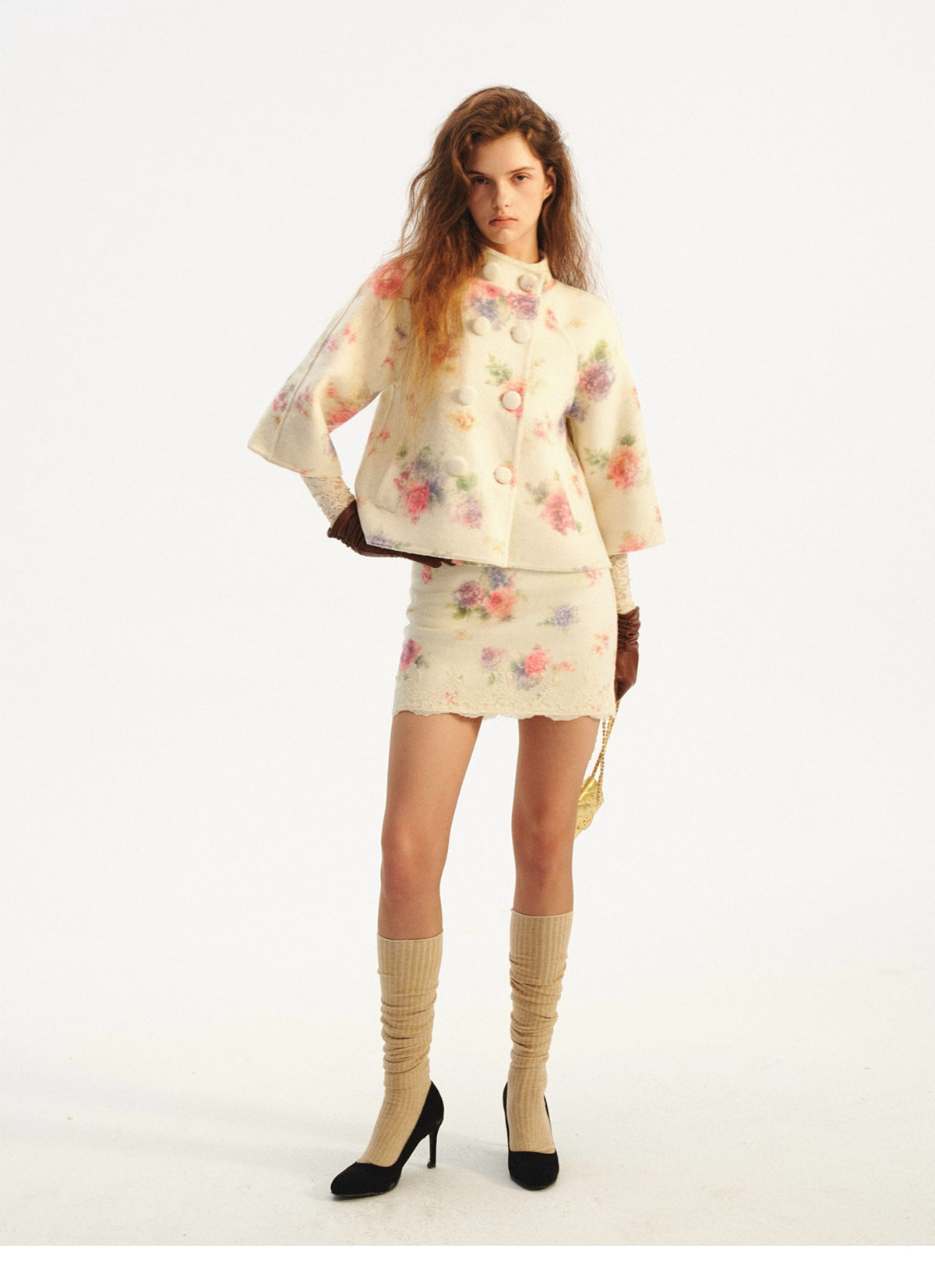 Vintage Floral Double-Faced Suit