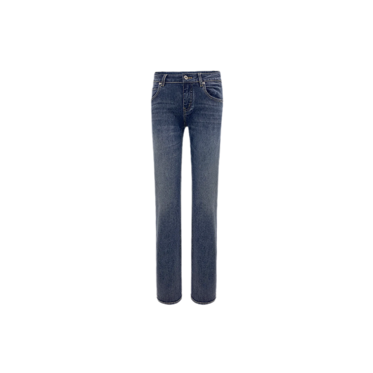Jean délavé taille mi-basse