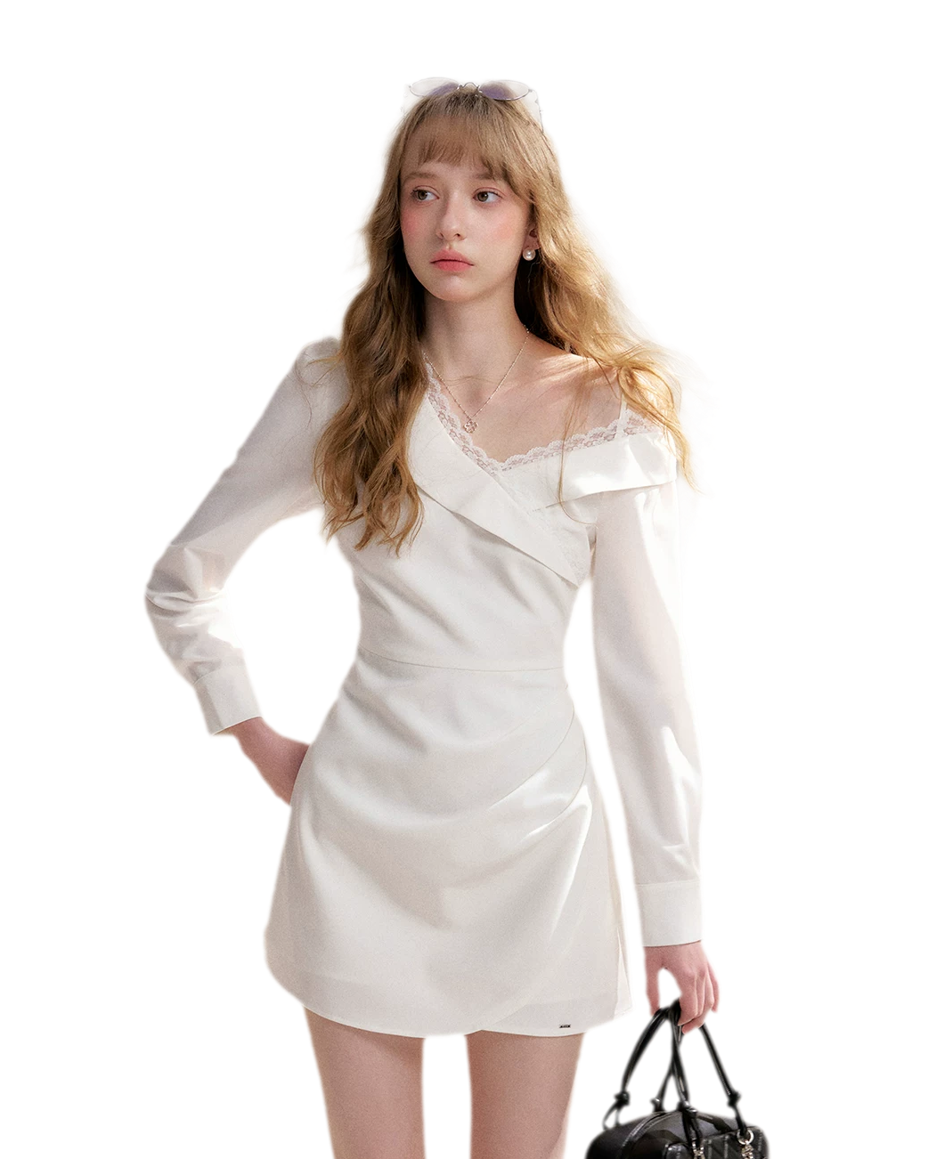 Romantic Encounter Lace Short Dress