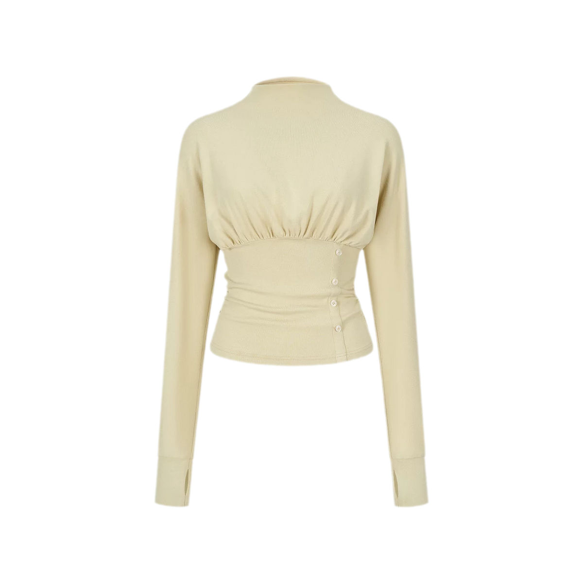 Ruched Knit Top Skirt Set