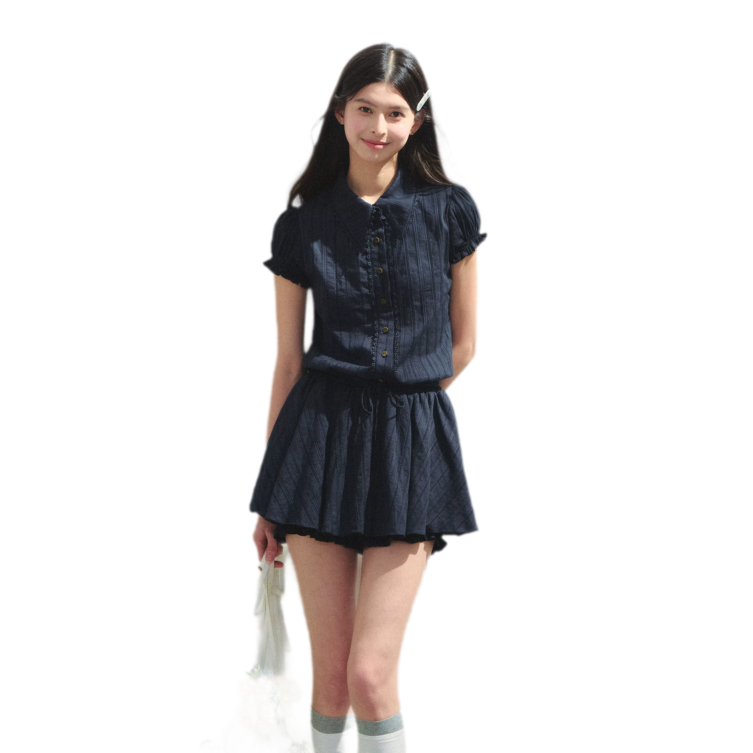 Cotton Waist-Shaping Shirt Dress