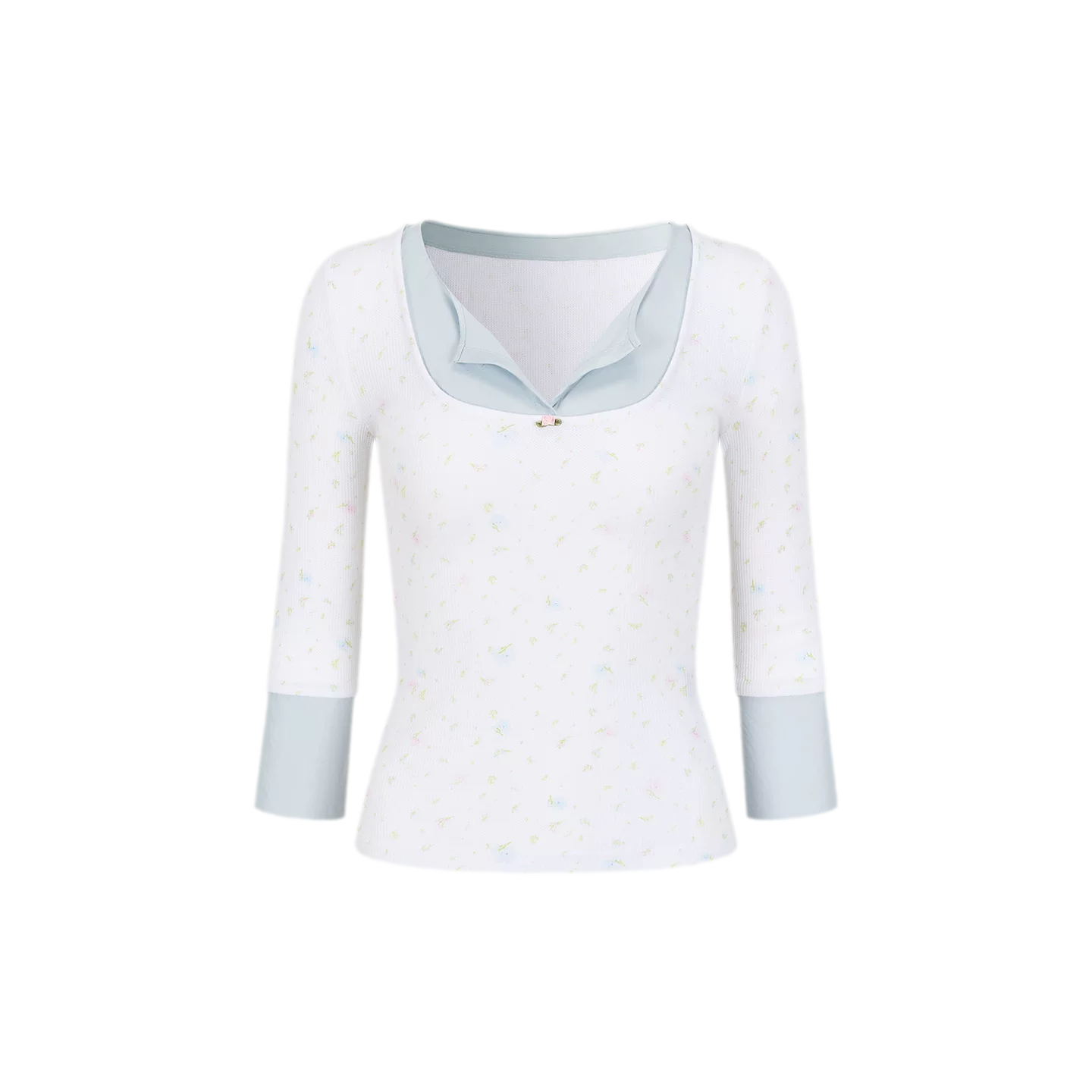 Iris Print Layered T-shirt