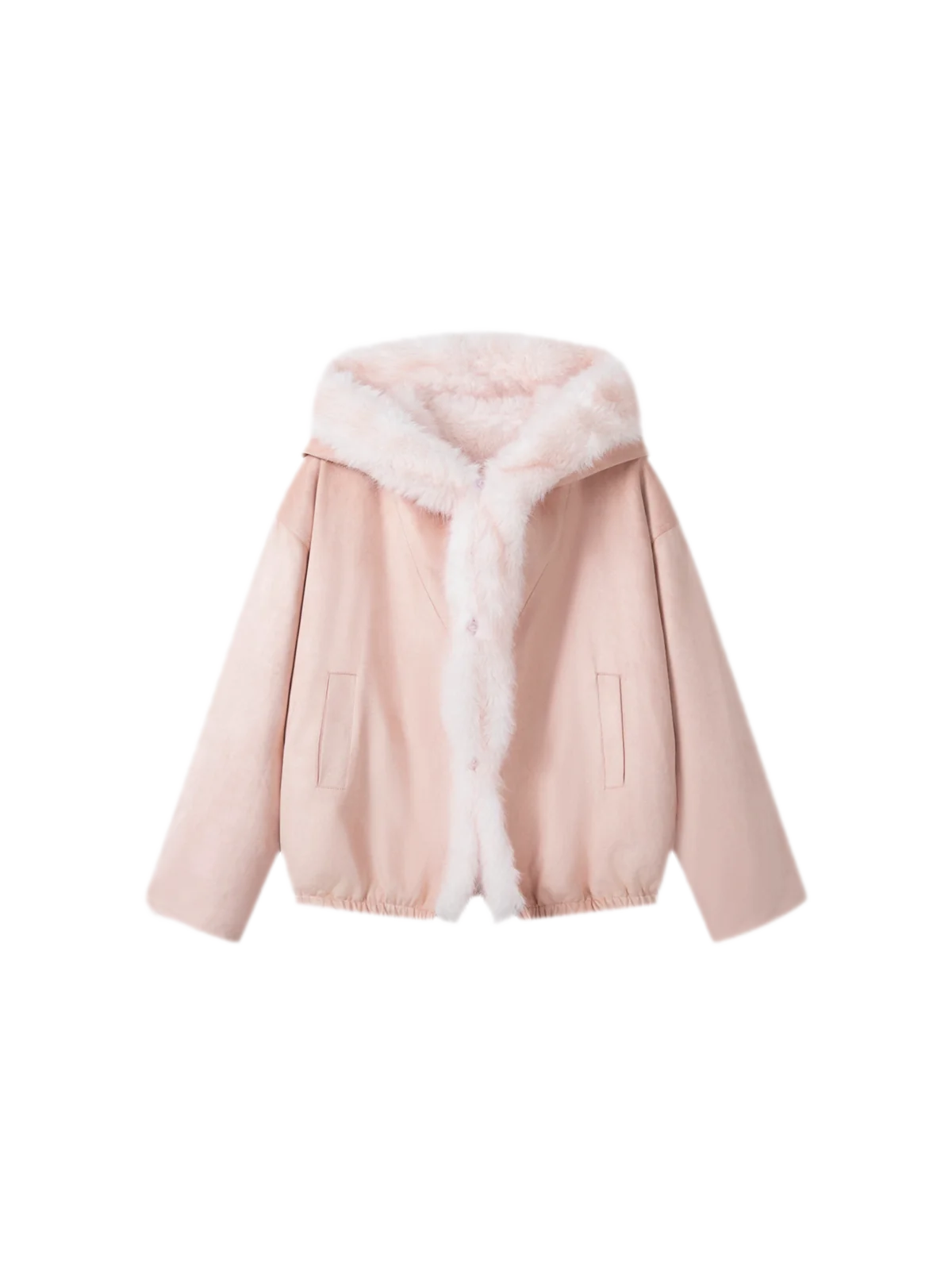 Reversible Suede Fur Winter Jacket