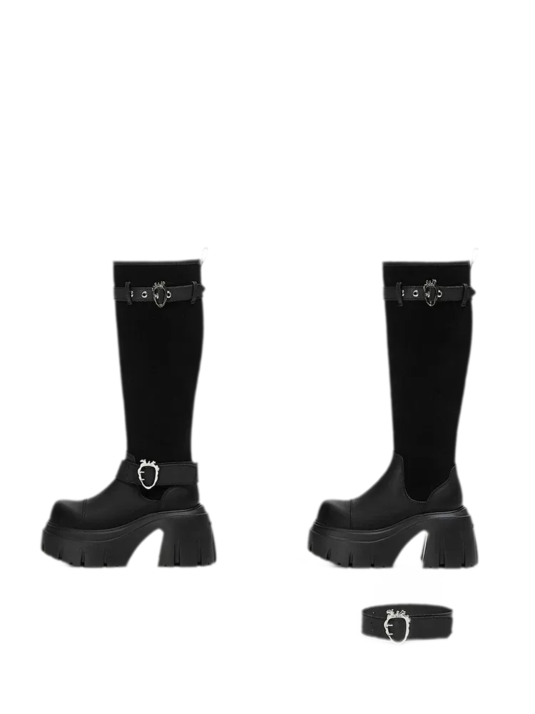 Thick Platform Knee Boots