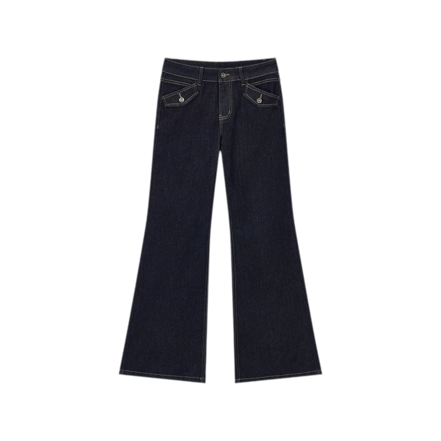 Vintage Wash Flare Jeans