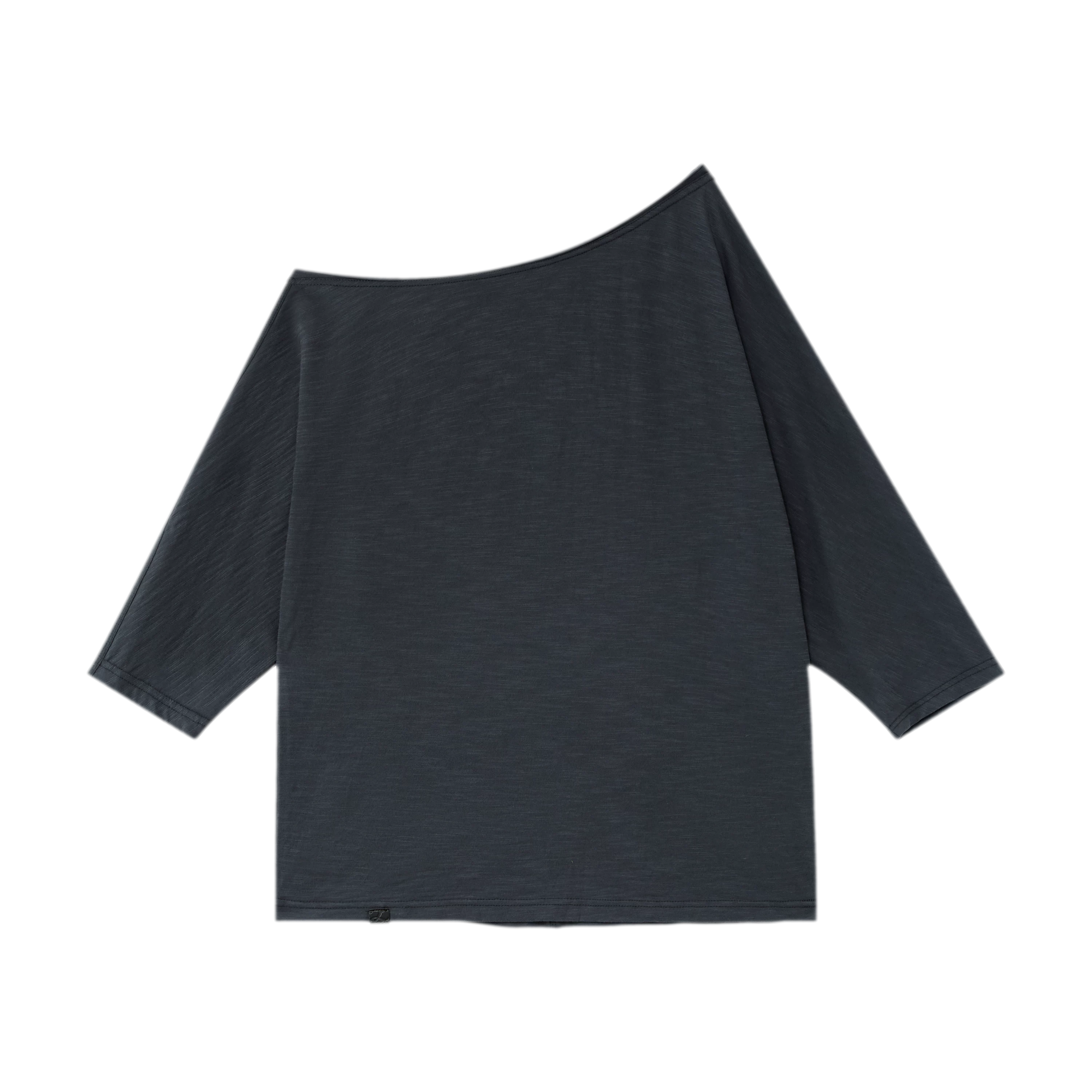 Lyocell Slub One-Shoulder Tee