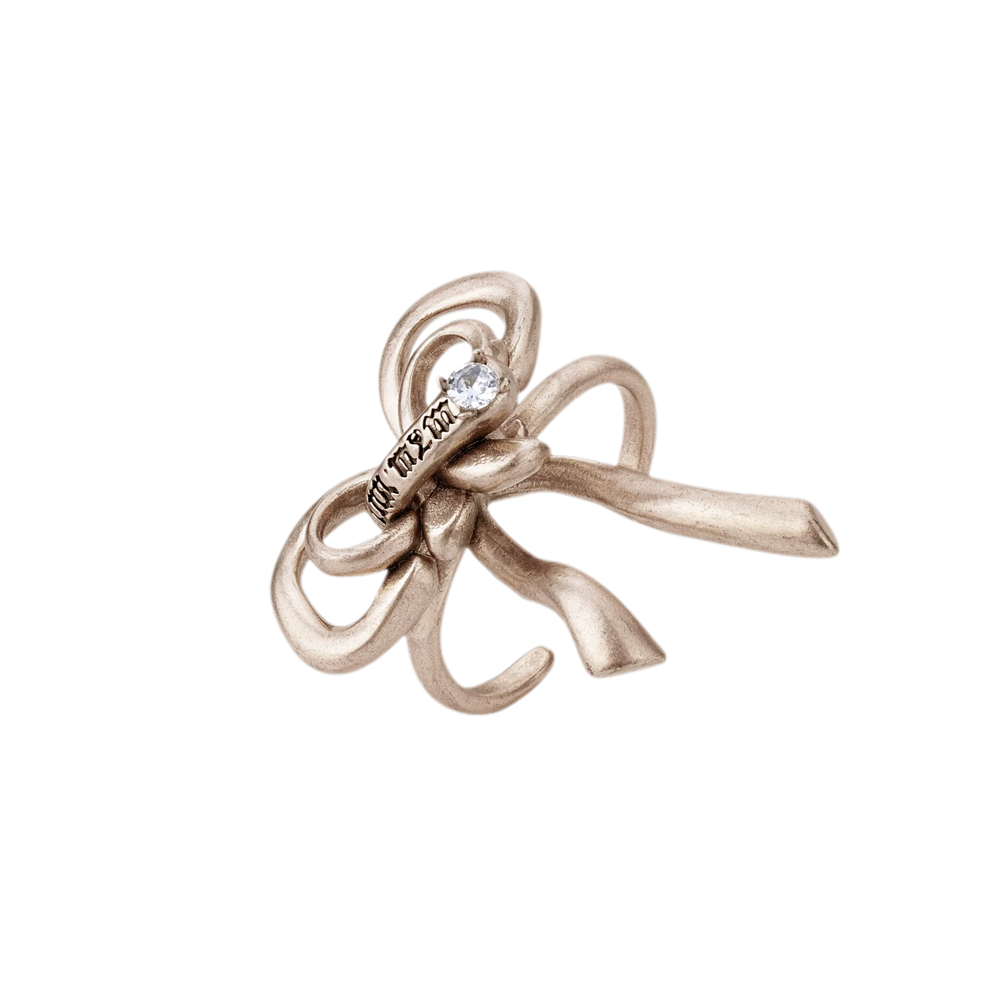 Vintage Bowknot Ring with Rhinestones
