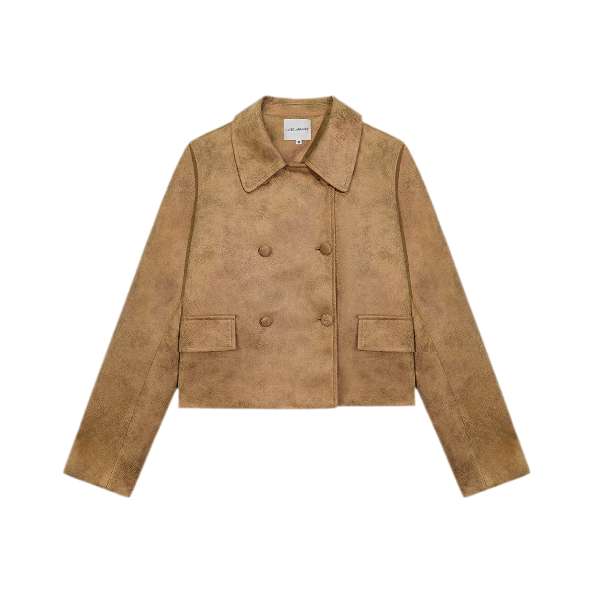 Distressed Leather Jacket Skort Set
