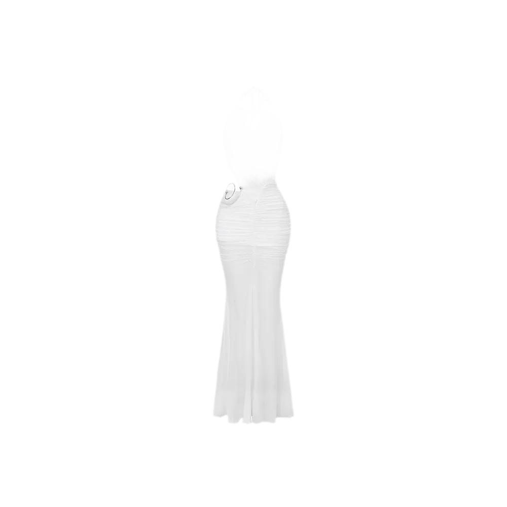 Silver Ring Mesh Dress