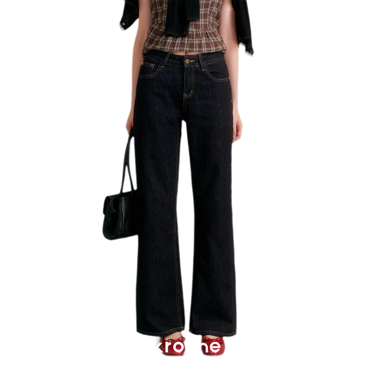 Soft Cotton Straight-Leg Jeans