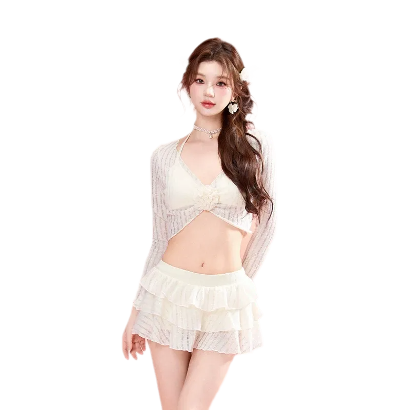 Three-Piece Swim Skirt Set
