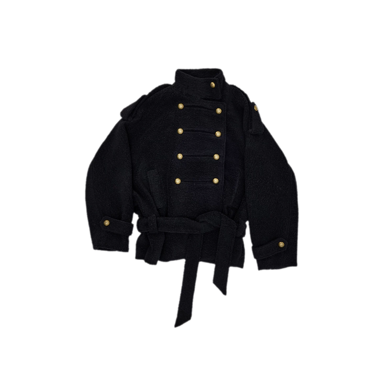 Wool Blend Napoleon Coat