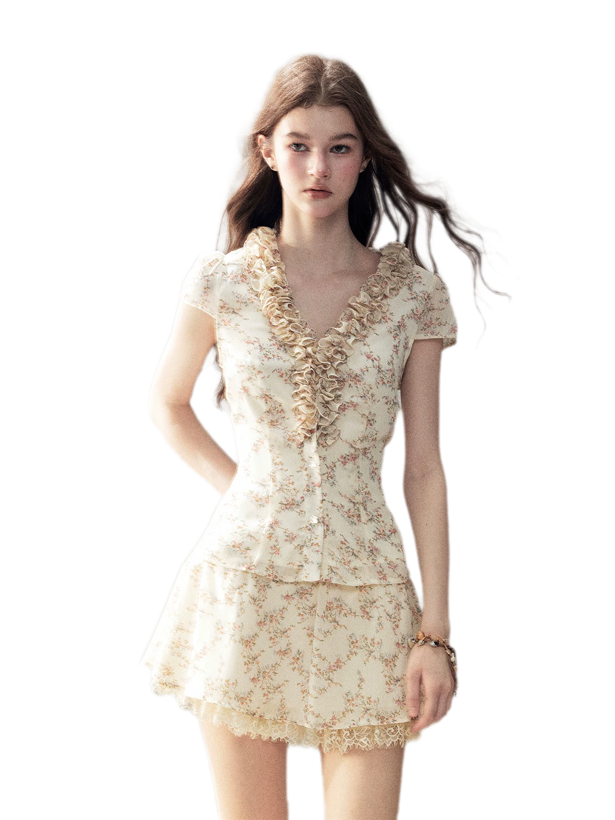 Floral Ruffle Set