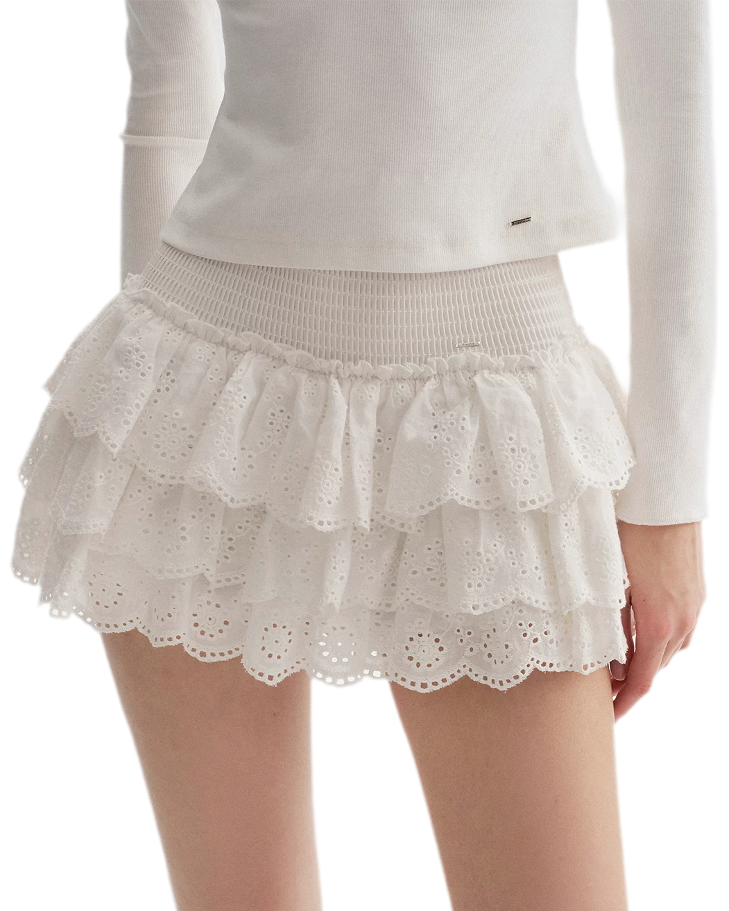 Kroche Lace Tiered Cake Skirt – Mini Skirts