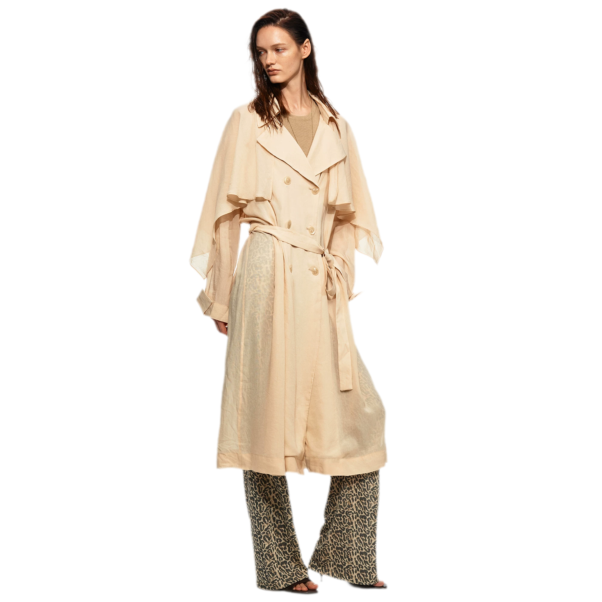 Linen Tencel Sun Trench