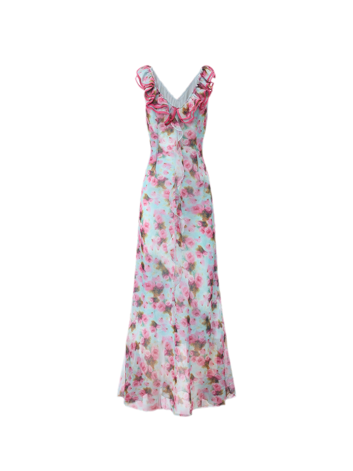 Floral Ruffle Maxi Dress