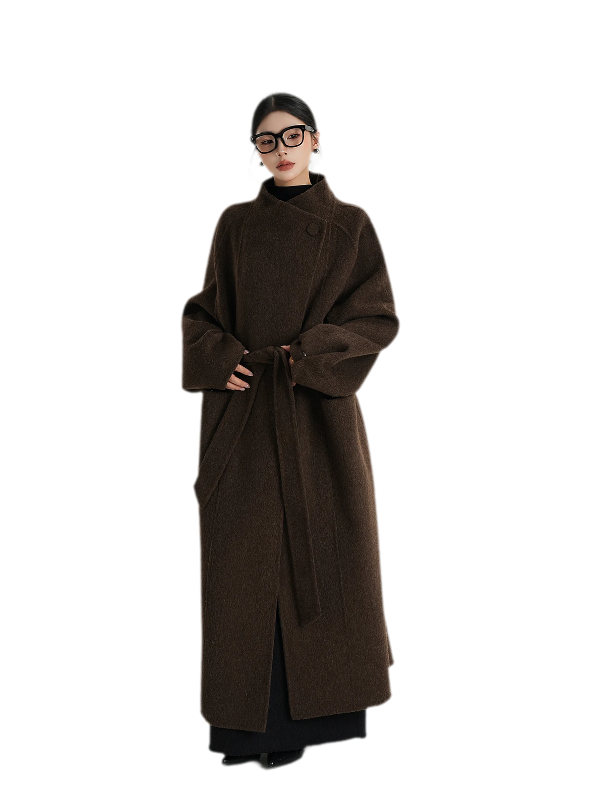 Hand-Sewn Belted Wool Coat