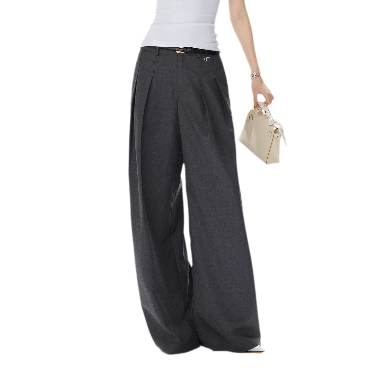 Tailored Wide-Leg Pants