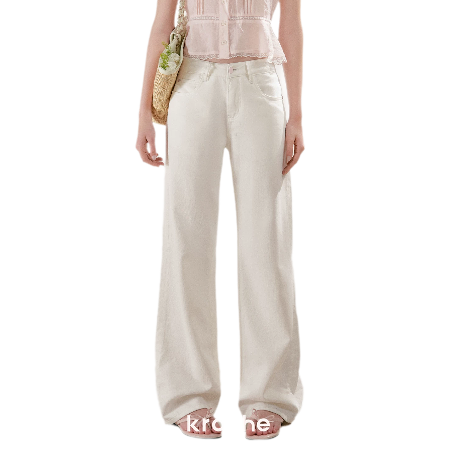 Lyocell Cotton Straight Jeans